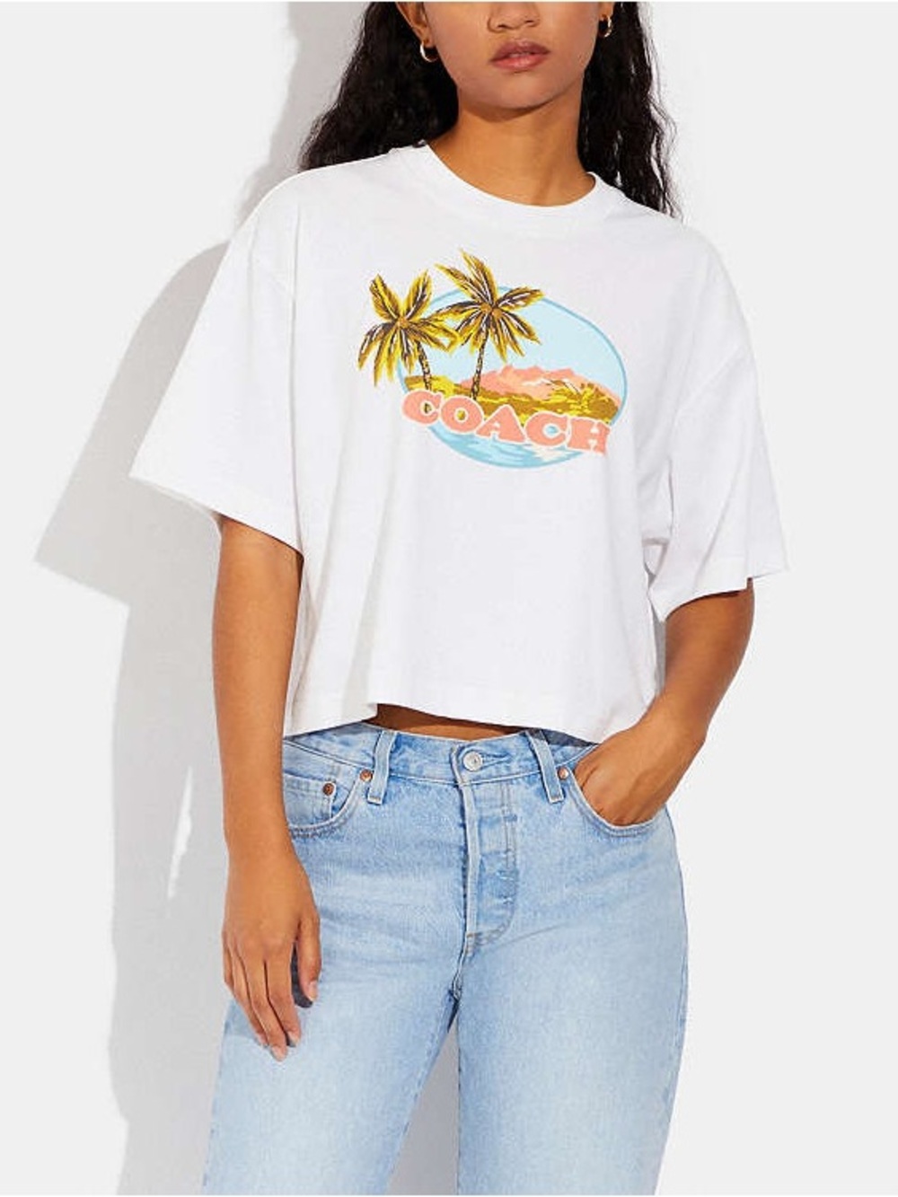 Coach Hawaiian Cropped T-Shirt